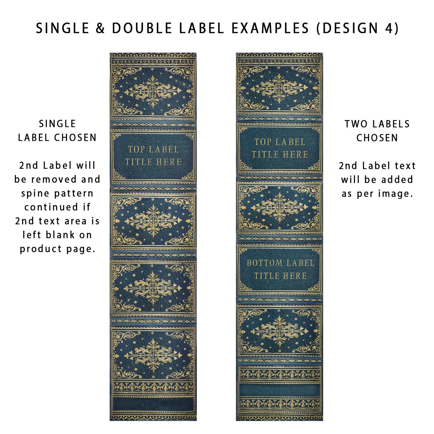 Book File - Antique - Choose Your Format & Title - Design 4