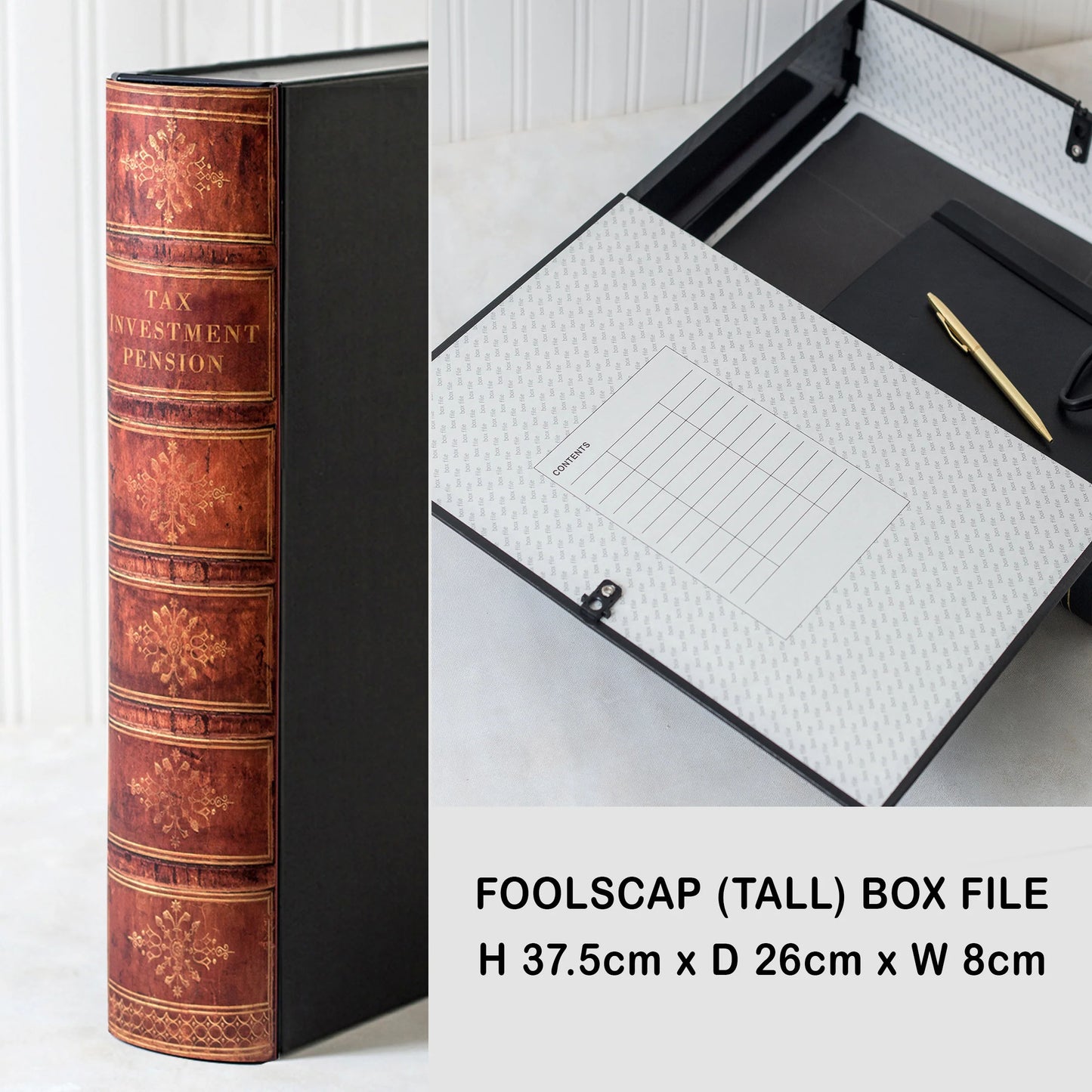 Book File - Antique - Choose Your Format & Title - Design 7