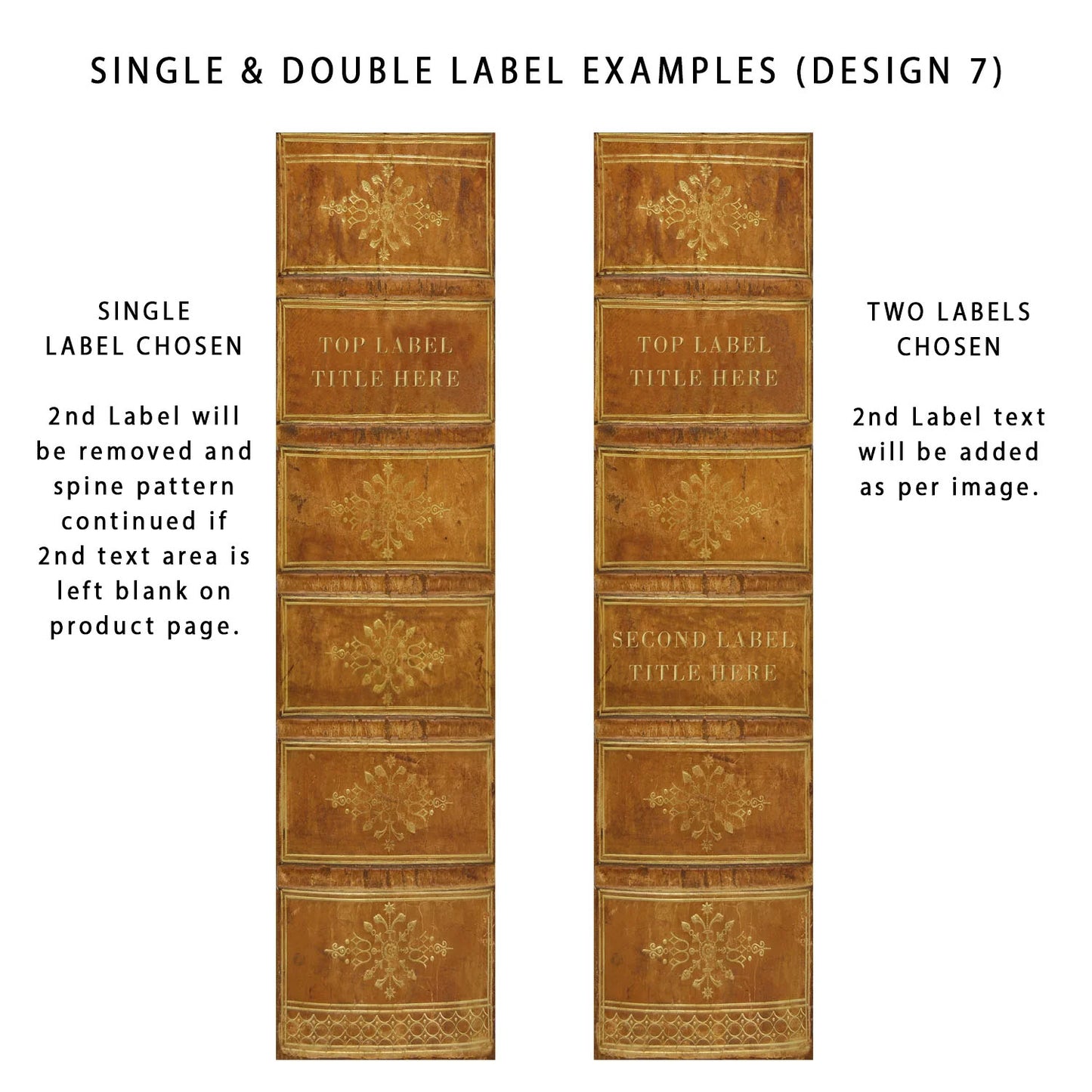 Book File - Antique - Choose Your Format & Title - Design 7