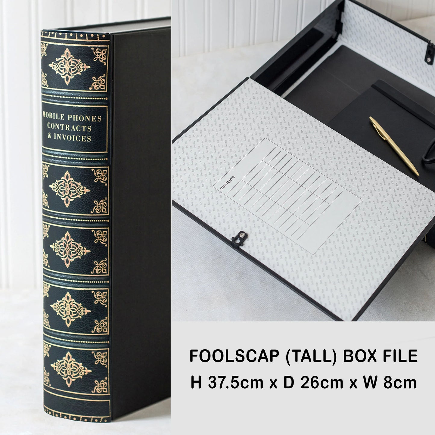 Book File - Antique - Choose Your Format & Title - Design 8