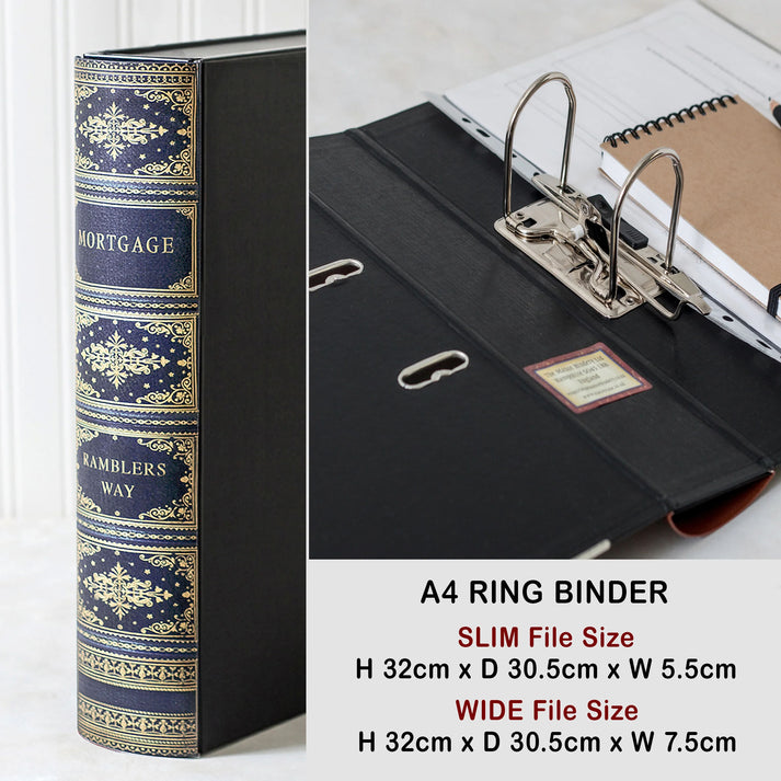 Lever Arch Book File / Ring Binder - Antique - Choose Your Colour & Ti ...