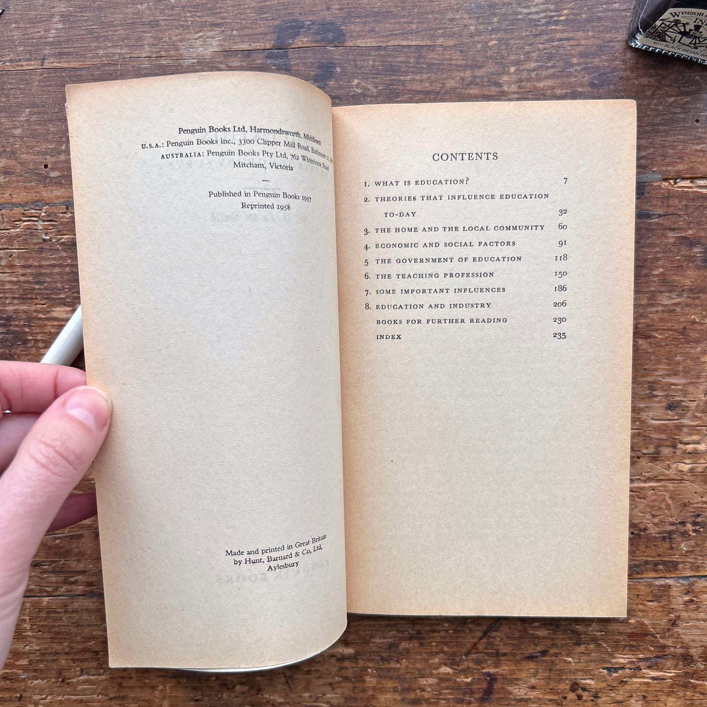 Education - An Introductory Survey - Vintage Pelican Books - No. A380 1958 (Preloved)