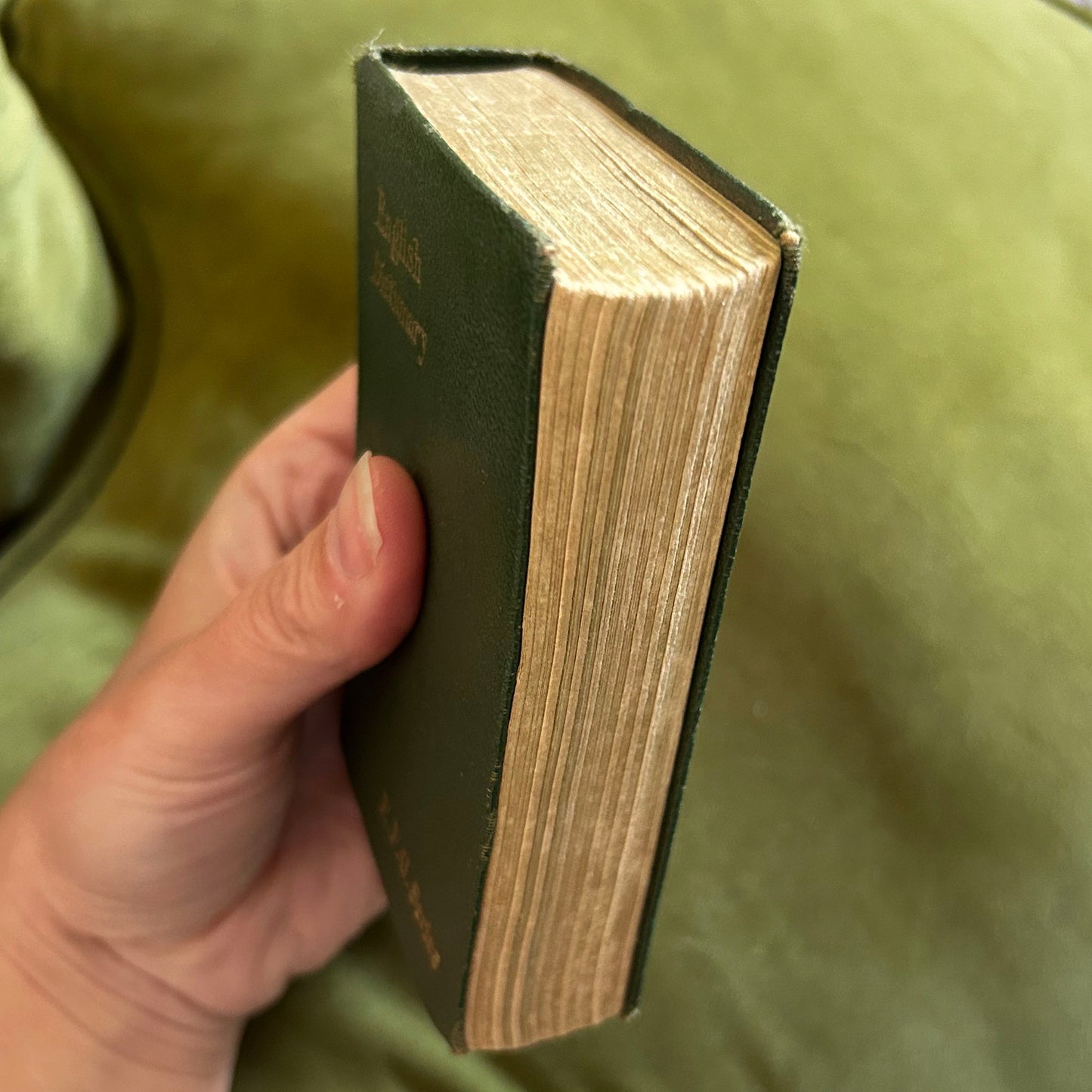 English Dictionary - Pocket Pronouncing - E. F. G. Series - E. H. Truslove - Antique (Preloved)