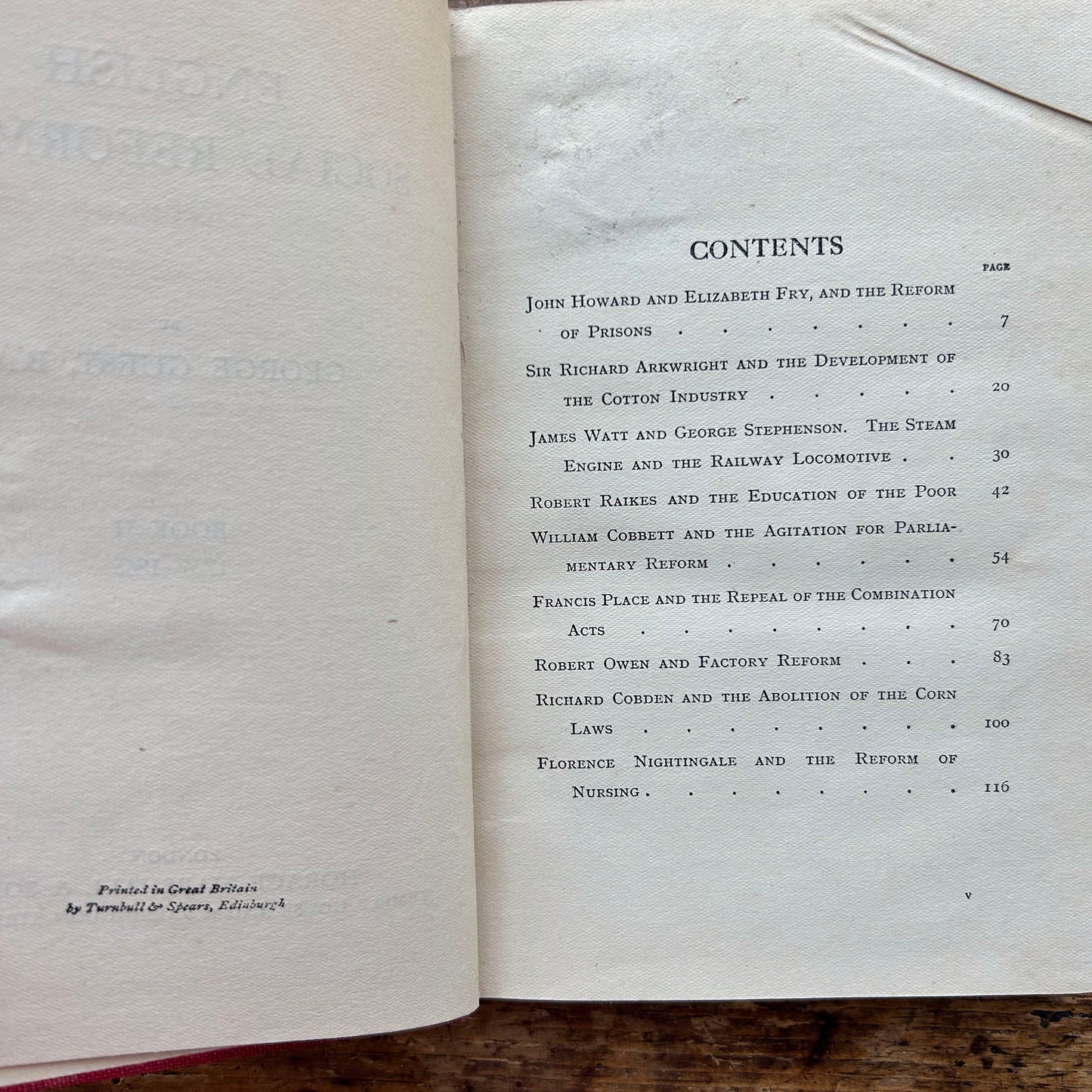 English Social Reformers - Book II 1926-1865 - George Guest (Preloved)