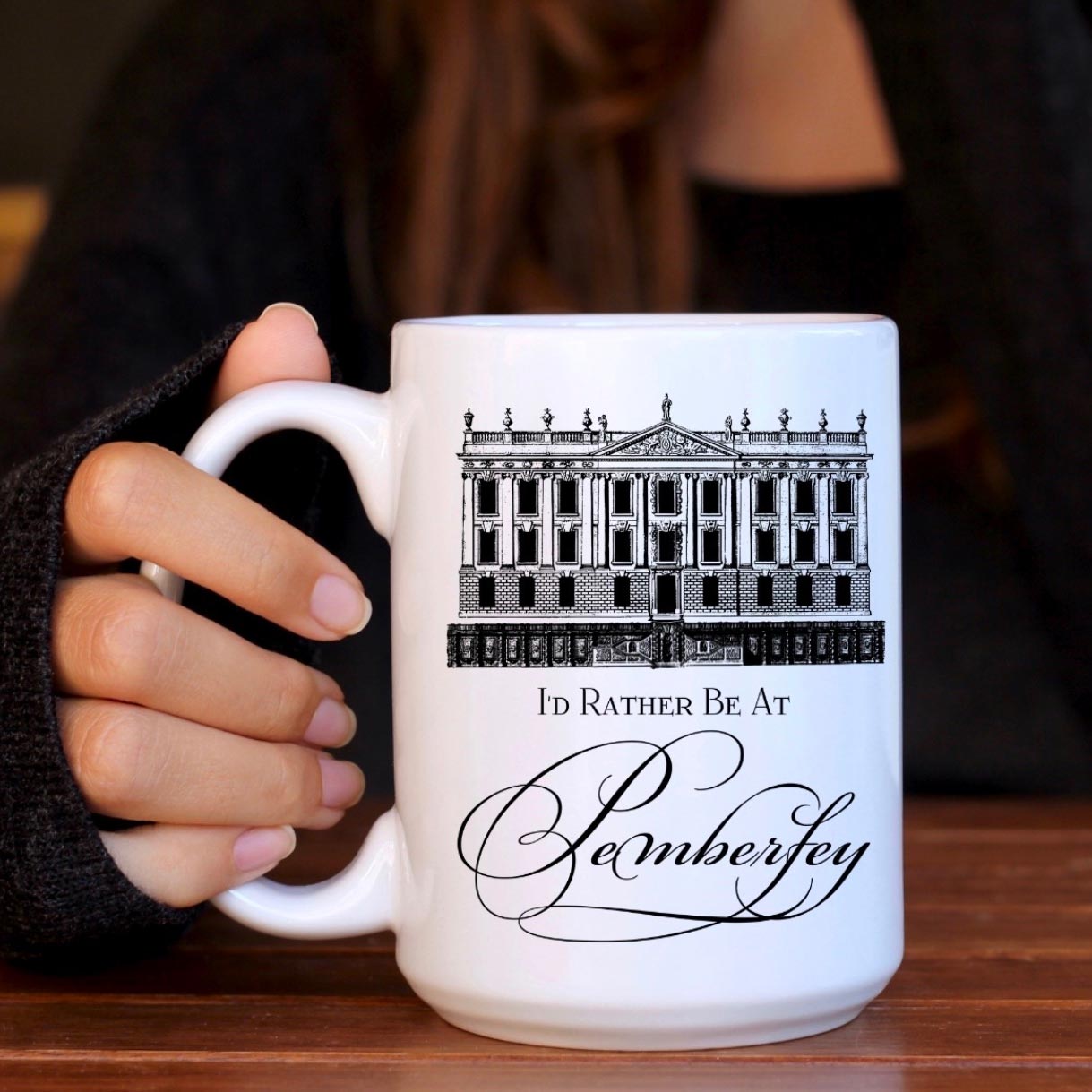 Mug - Jane Austen - I'd Rather Be At Pemberley