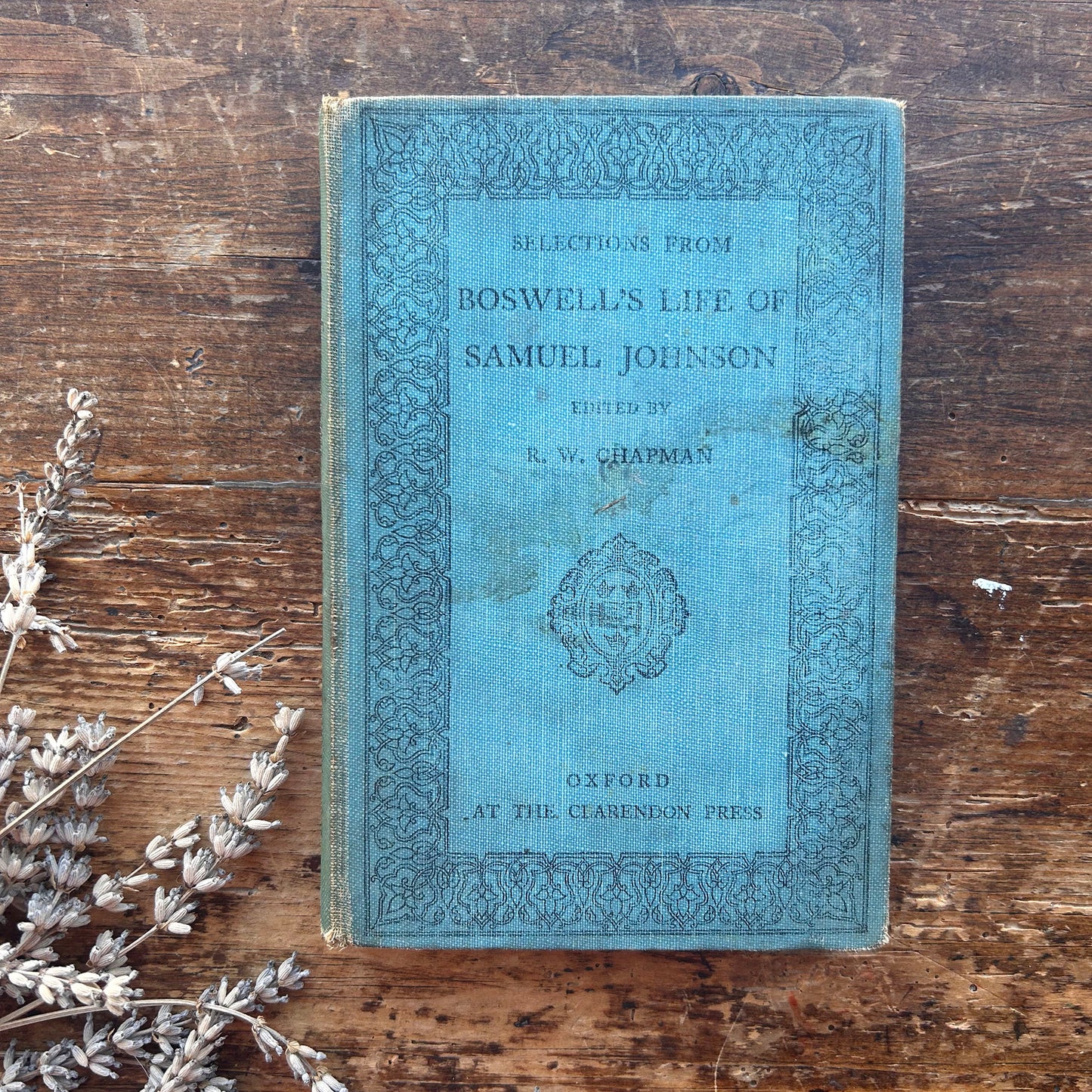 Selections from Boswell's Life of Samuel Johnson - R. W. Chapman 1927 (Preloved)