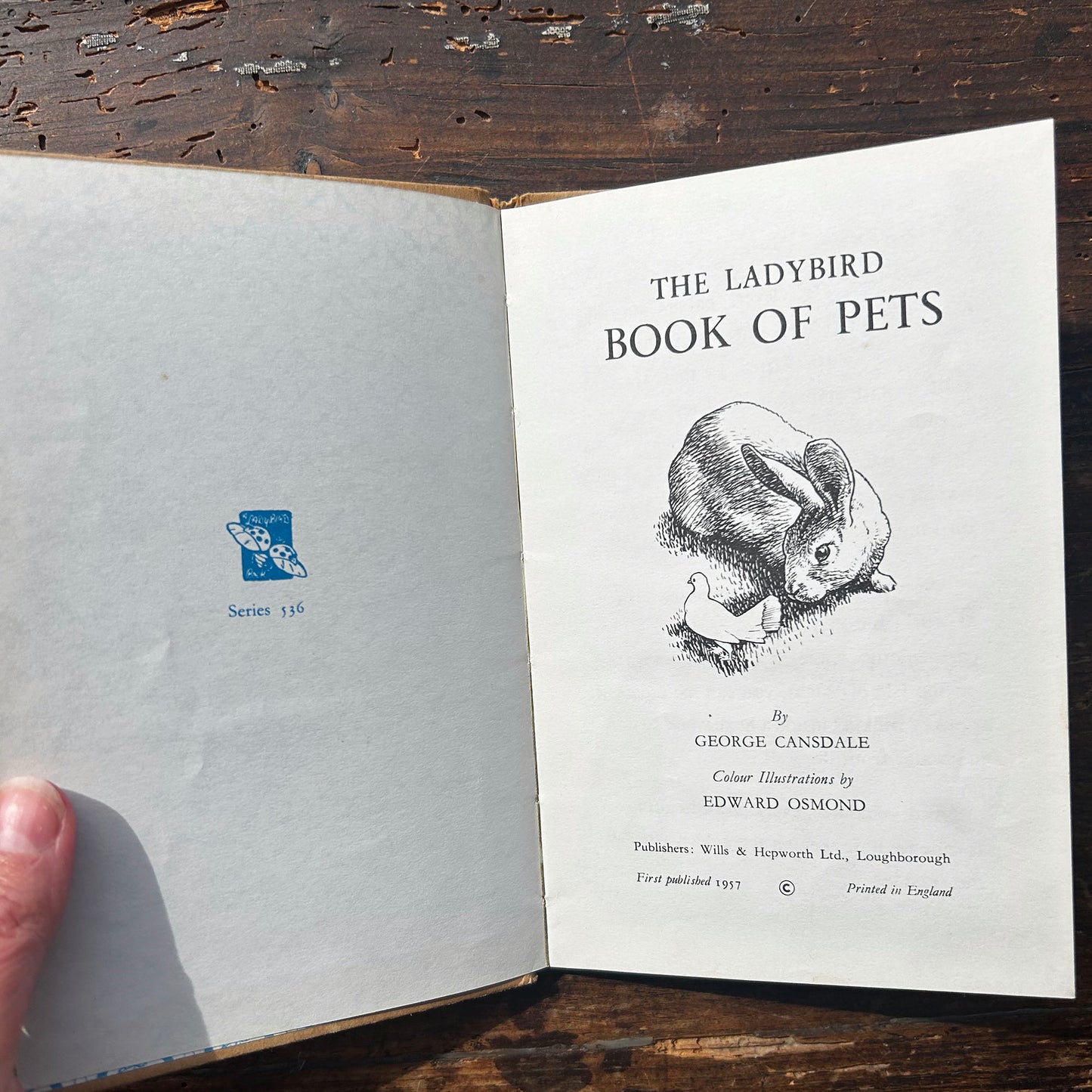 The Ladybird Book of Pets - George Cansdale - 1957 1st Edition (Preloved)