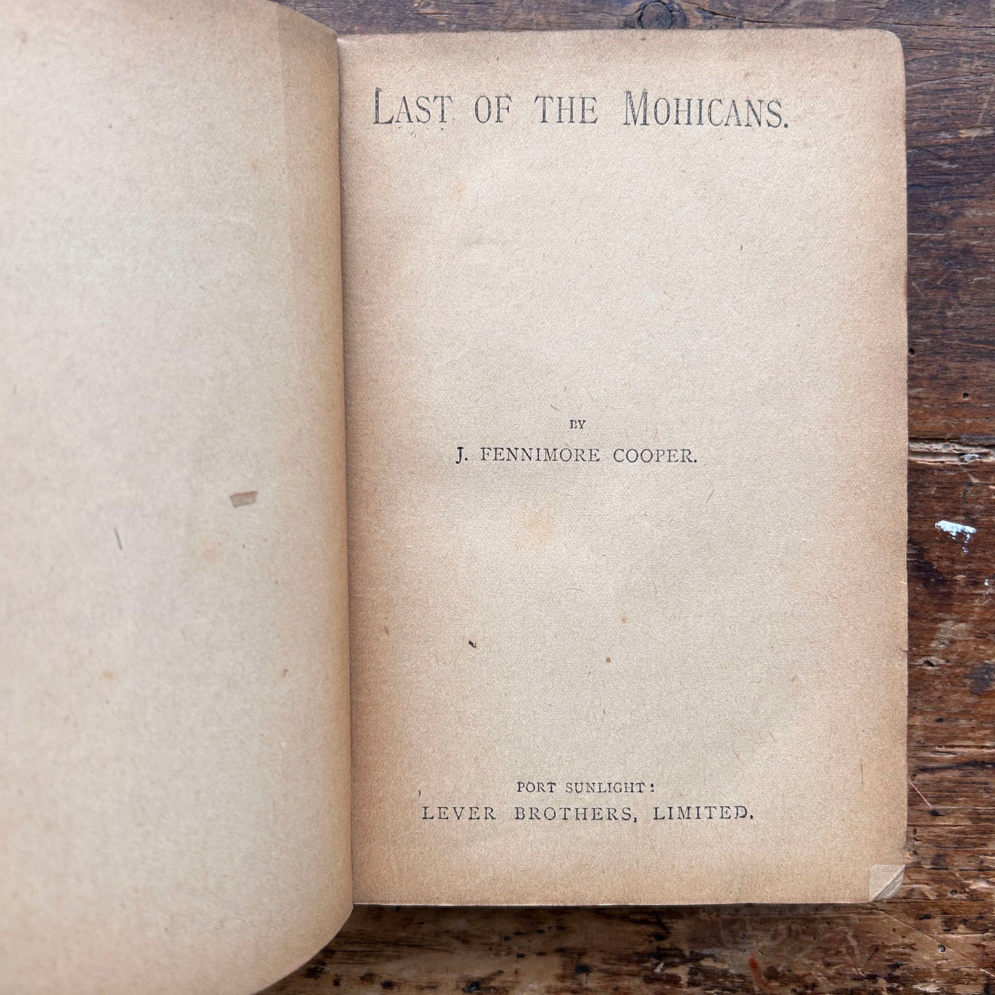 The Last of The Mohicans - Antique Edition - 1897 (Preloved)
