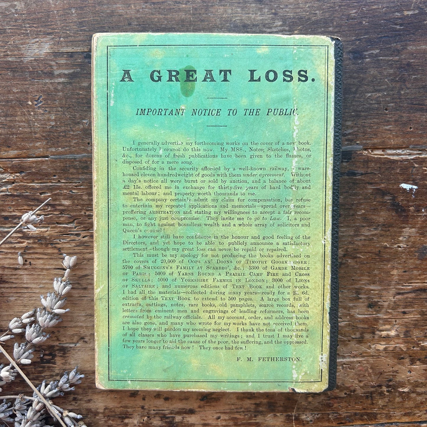 The Radical Reformer's Text Book - Great Principals of Liberalism - Antique Victorian (Preloved)