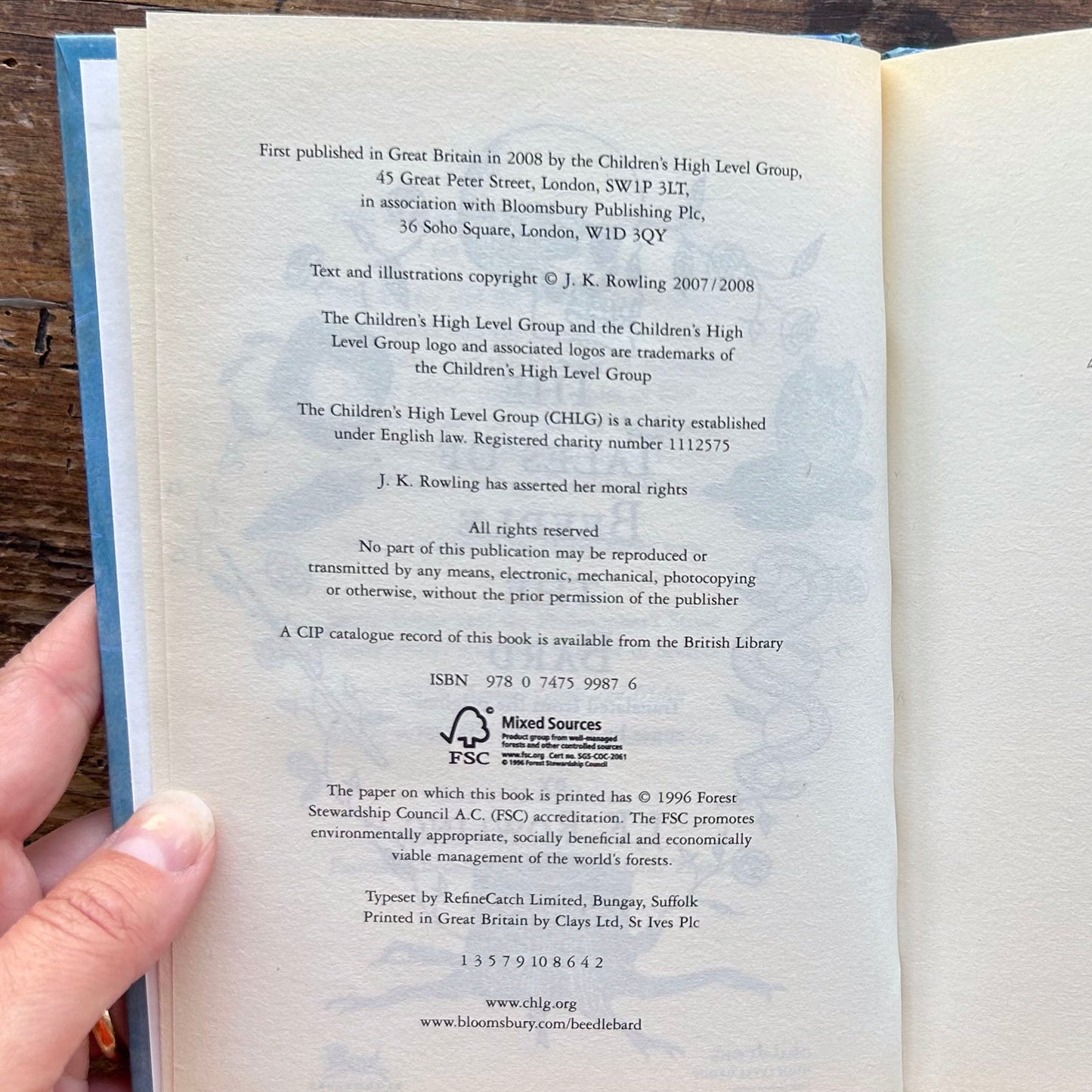 The Tales of Beedle the Bard - Harry Potter - J. K. Rowling (Preloved)