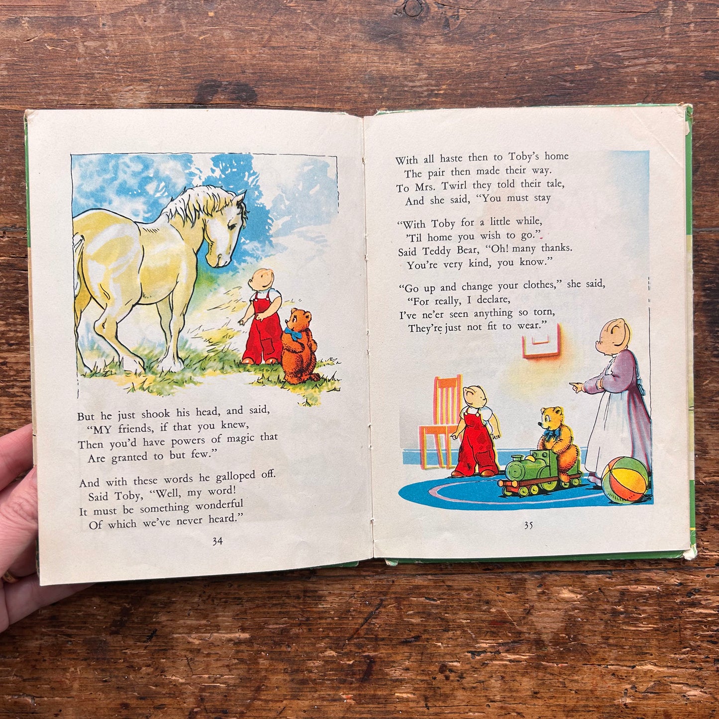 Toby Twirl Tales no. 2 - Sheila Hodgetts E. Jeffrey- Vintage 1953 (Preloved)