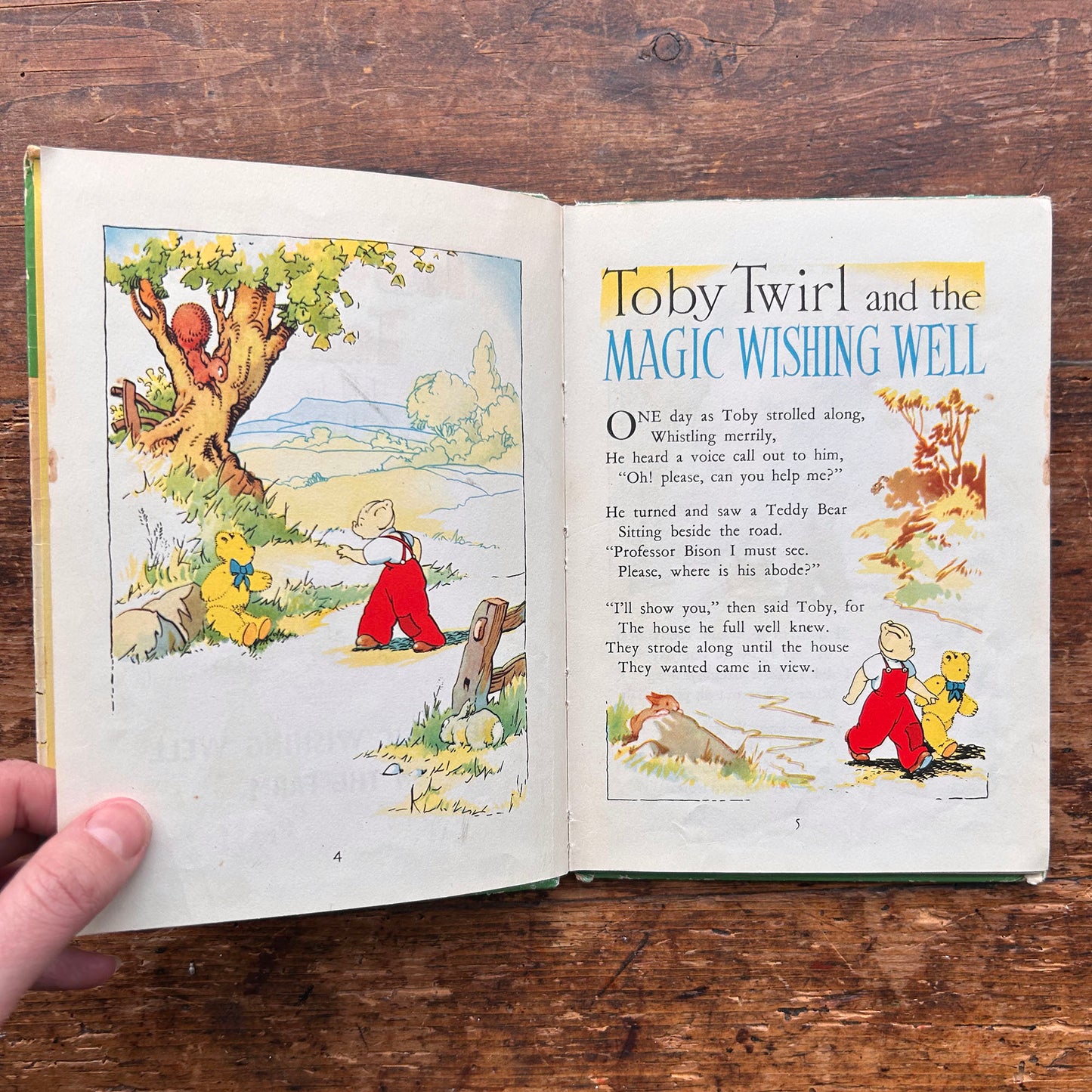 Toby Twirl Tales no. 2 - Sheila Hodgetts E. Jeffrey- Vintage 1953 (Preloved)