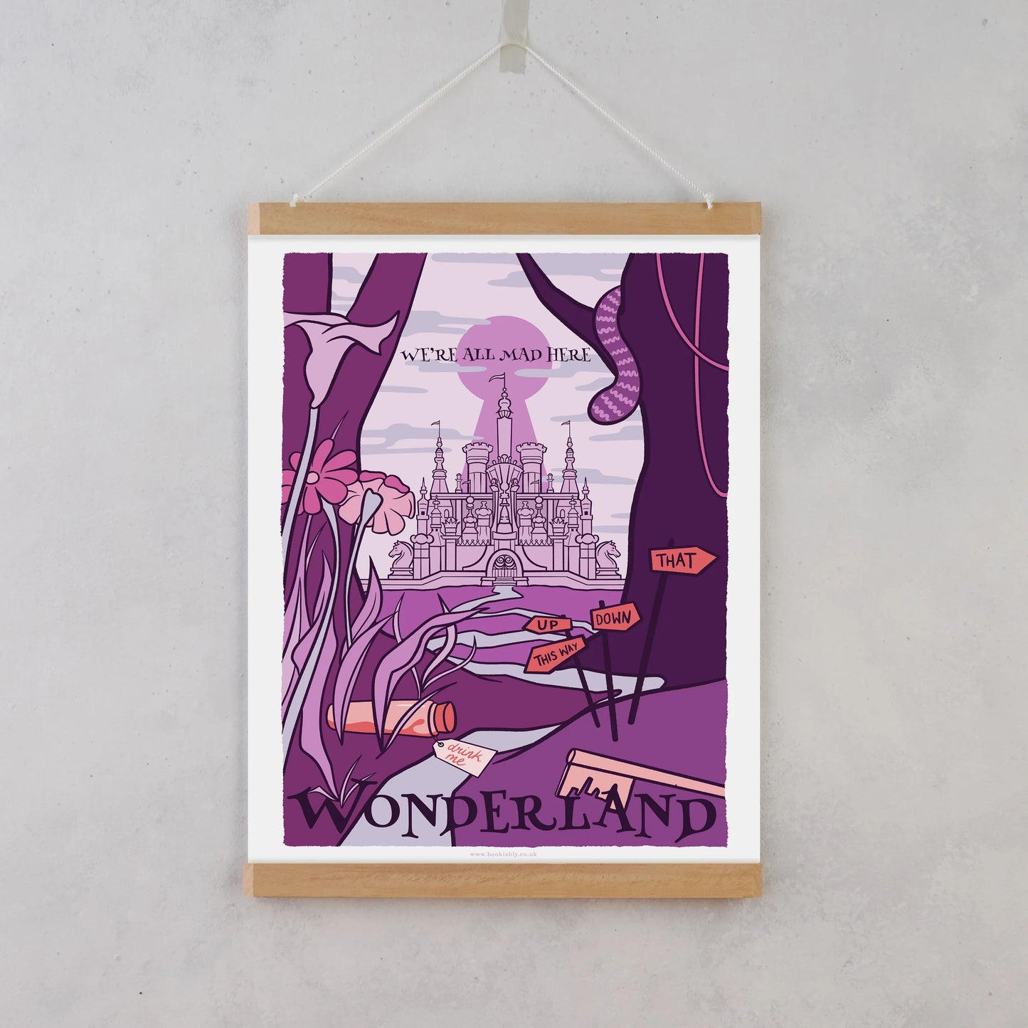 Travel Poster / Art Print - Alice in Wonderland