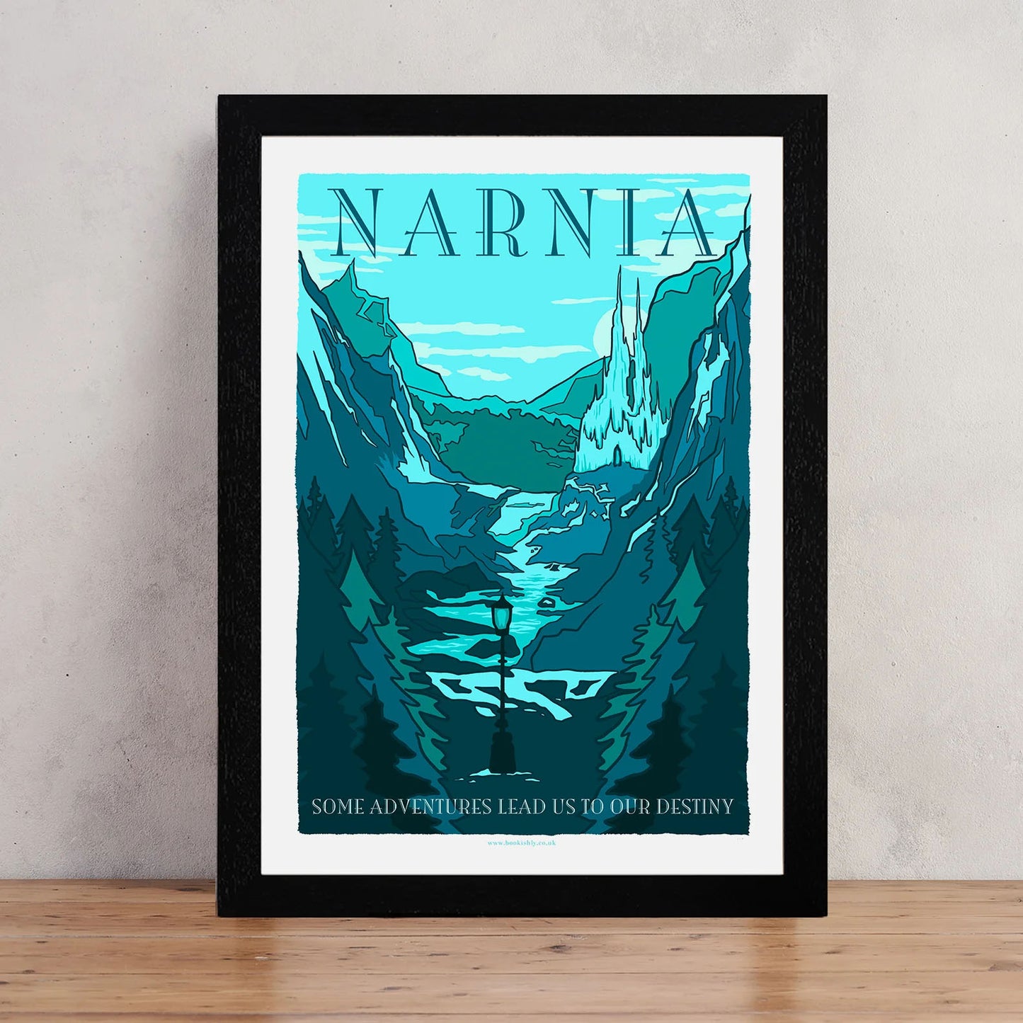 Travel Poster / Art Print - The Lion, the Witch and the Wardrobe - Narnia