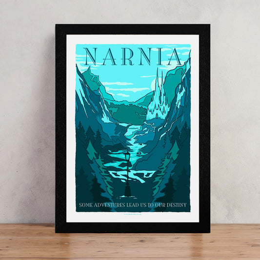 Travel Poster / Art Print - The Lion, the Witch and the Wardrobe - Narnia