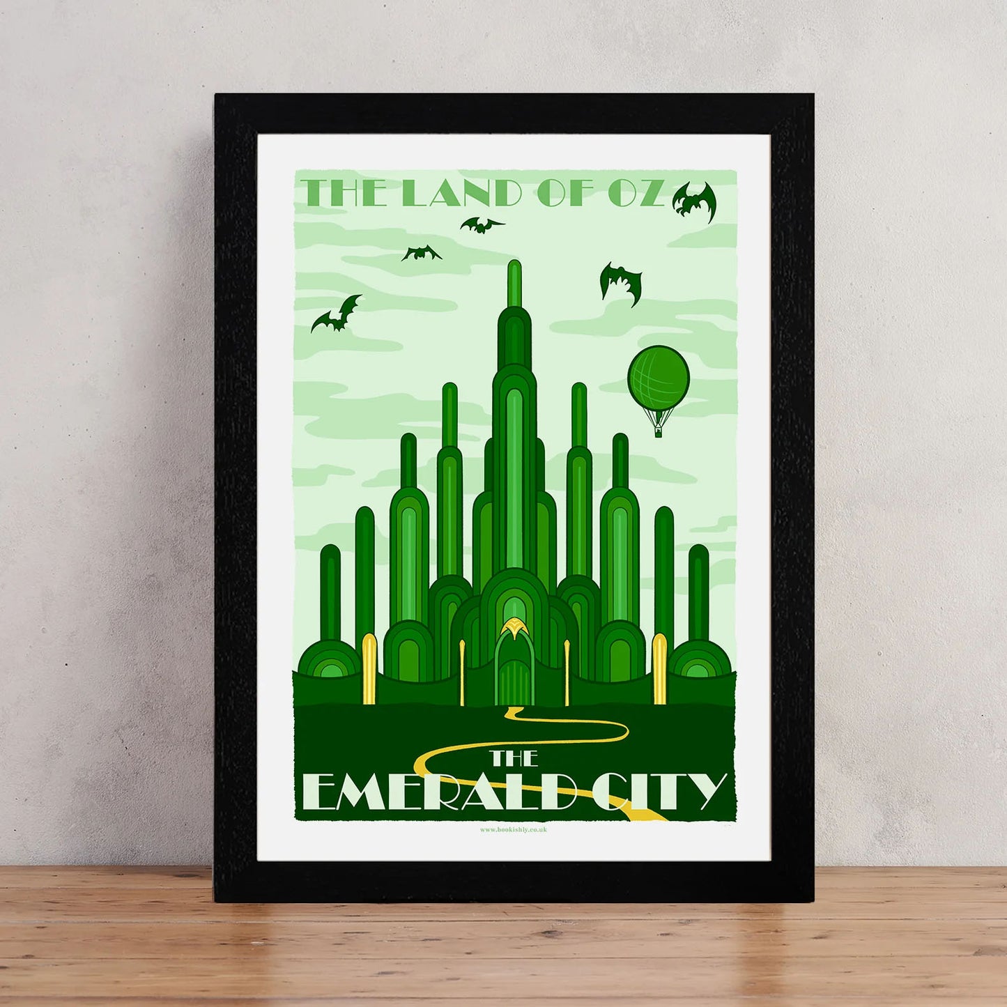 Travel Poster / Art Print - Wizard of Oz / Wicked - Emerald City