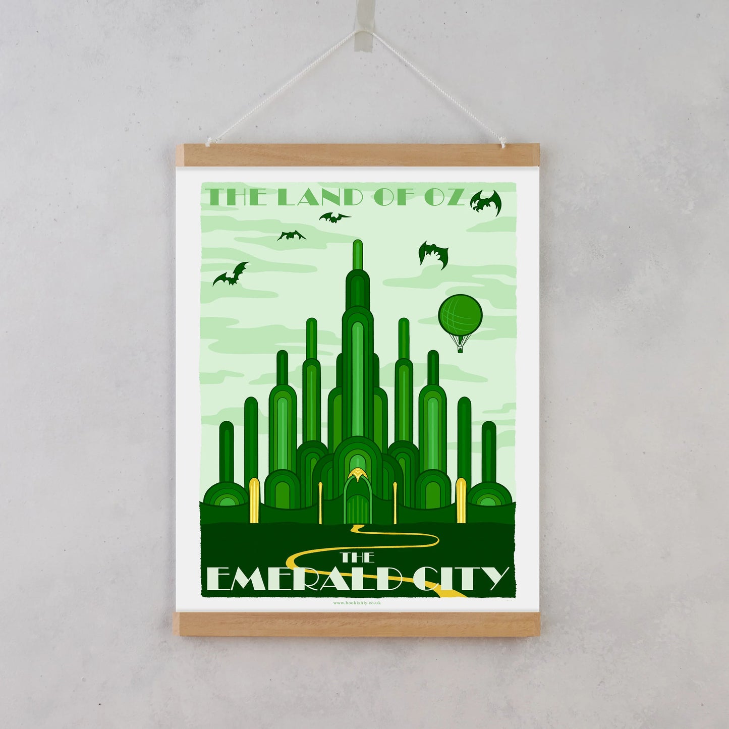 Travel Poster / Art Print - Wizard of Oz / Wicked - Emerald City