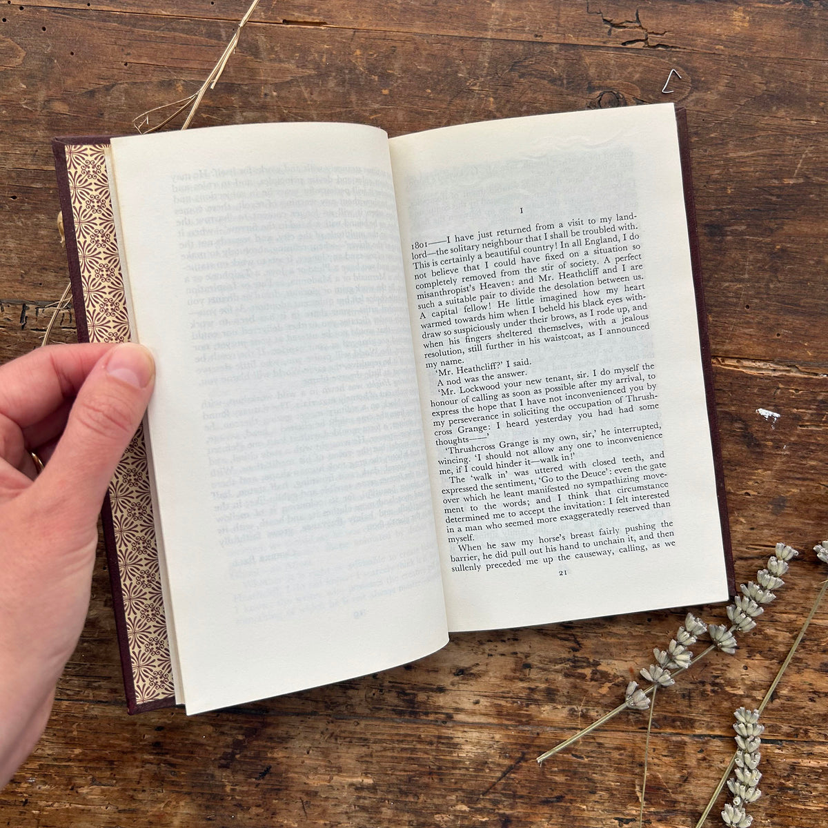 Wuthering Heights - Emily Brontë - Bookmark 1977 (Preloved)