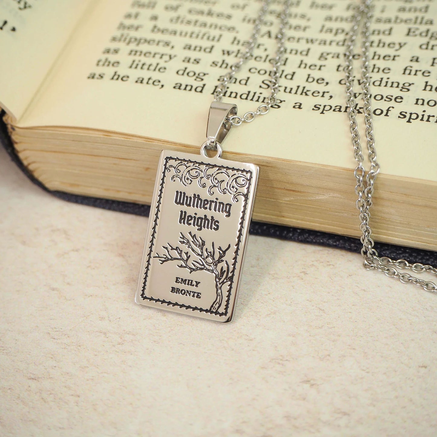 Necklace - Wuthering Heights Book - Emily Bronte