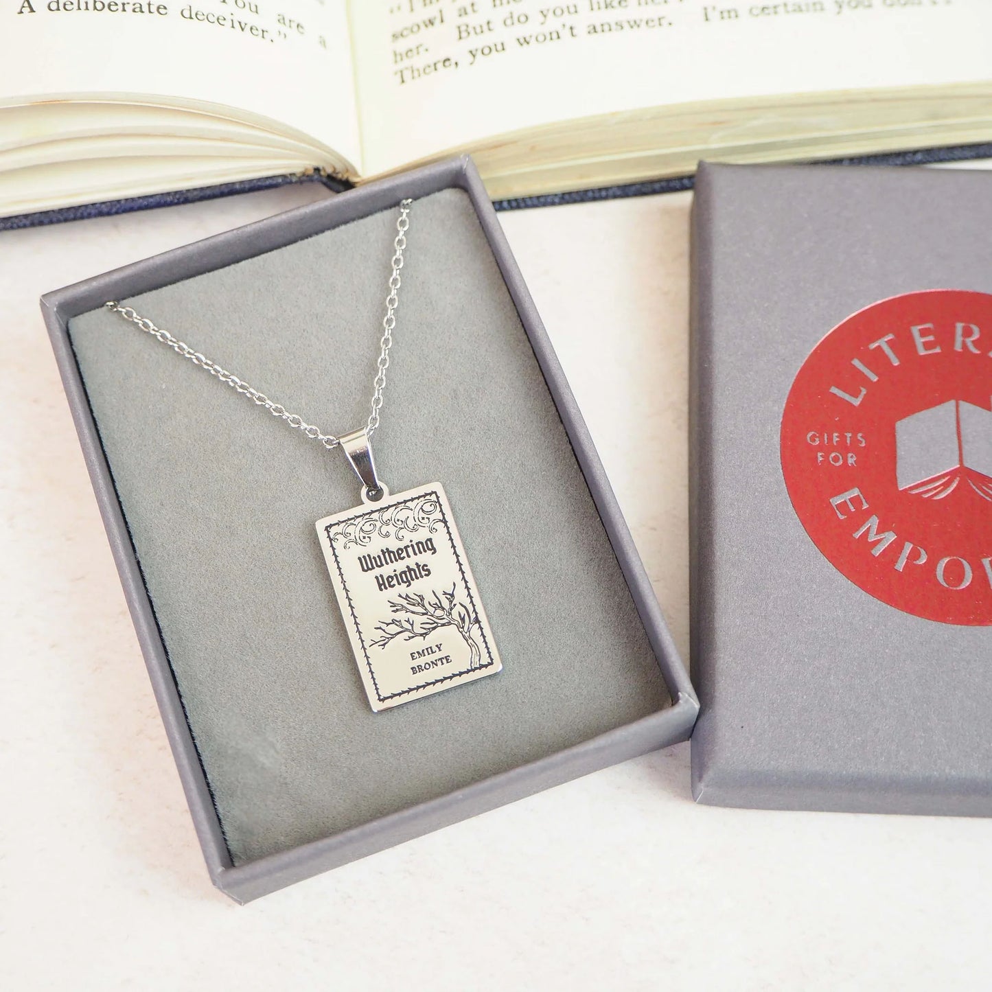 Necklace - Wuthering Heights Book - Emily Bronte