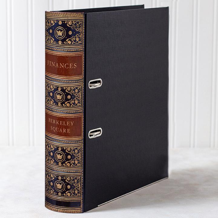 Lever Arch Book File / Ring Binder - Antique - Choose Your Colour & Title