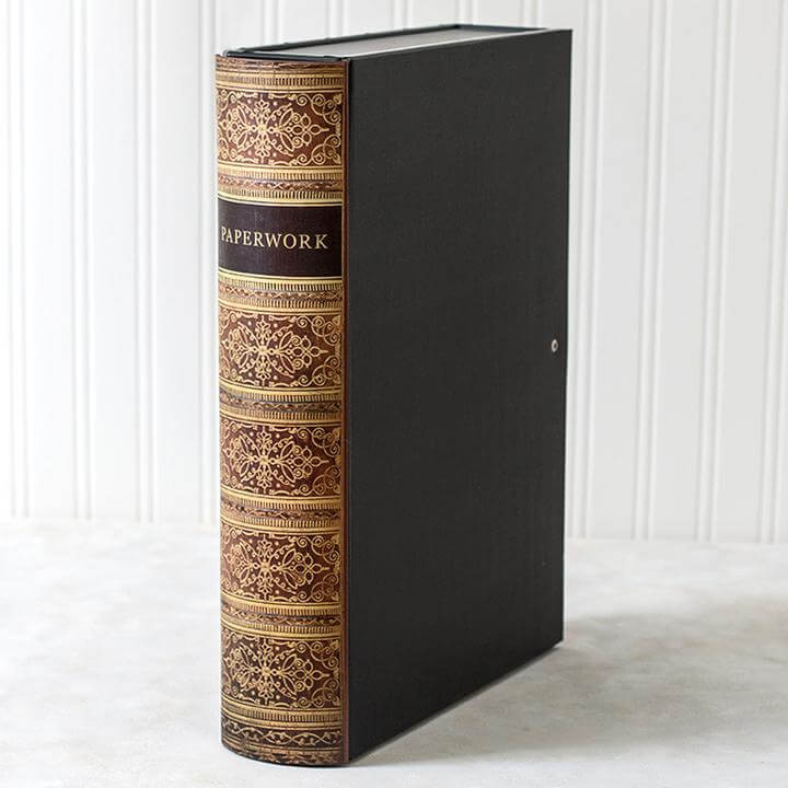 Box Book File - Antique - Choose Your Design & Title