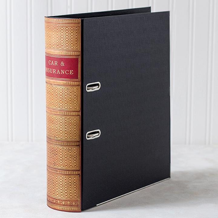Lever Arch Book File / Ring Binder - Antique - Choose Your Colour & Title