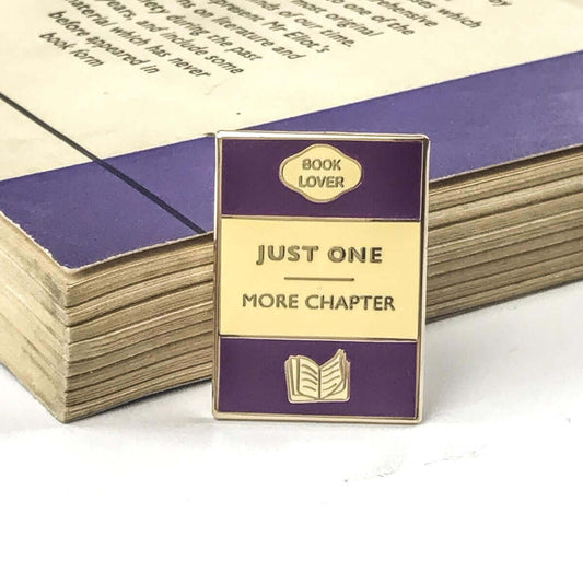 Enamel Pin - Book brooch - Just One More Chapter