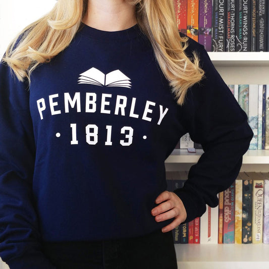 Sweatshirt Top - Pemberley Varsity / College Style - Jane Austen