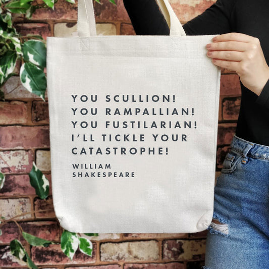 Tote Bag - Tickle your Catastrophe - Shakespeare Insult