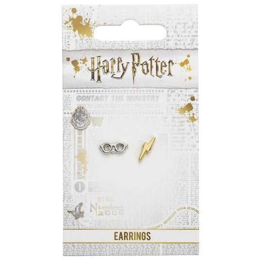 Earrings - Harry Potter Official - Lightening Bolt and Glasses