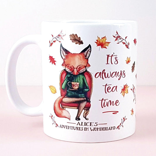 Mug - Fox - Alice in Wonderland - It's Always Tea Time
