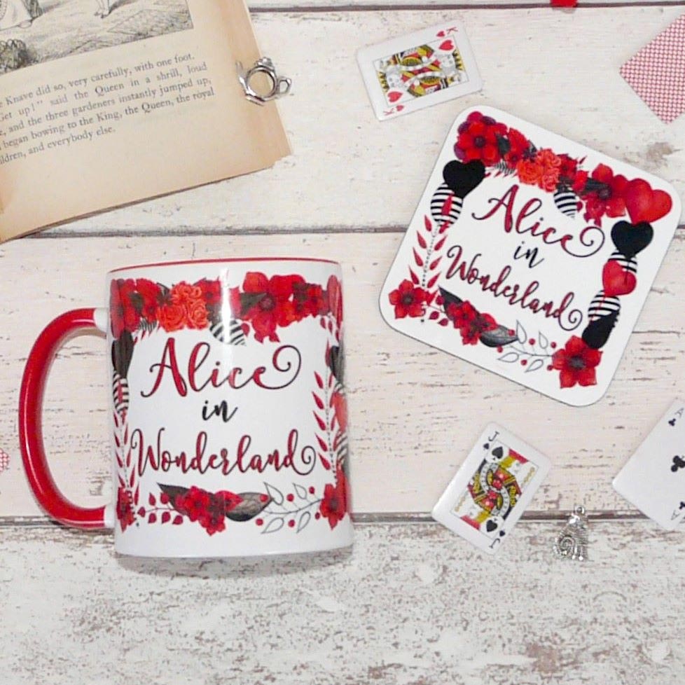 Mug & Coaster Gift Set - Alice in Wonderland