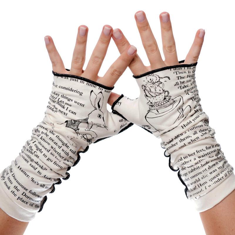Writing Gloves - Alice in Wonderland