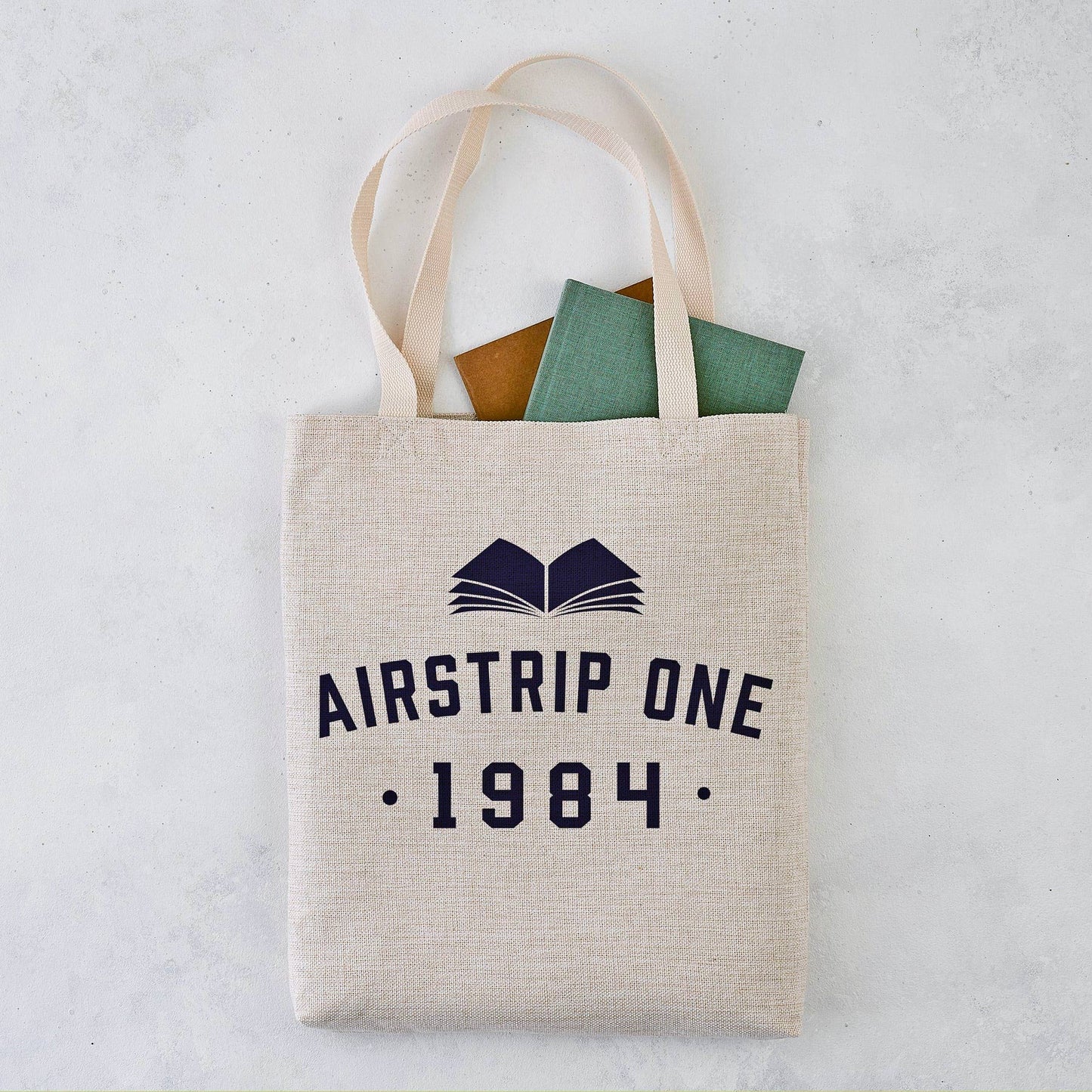 Tote Bag - Literary Varsity Style - 1984 - George Orwell - Airstrip One