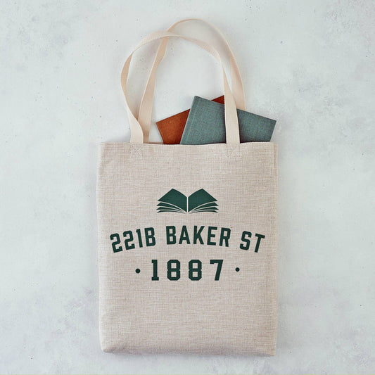 Tote Bag - Literary Varsity Style - Sherlock - 221B Baker Street