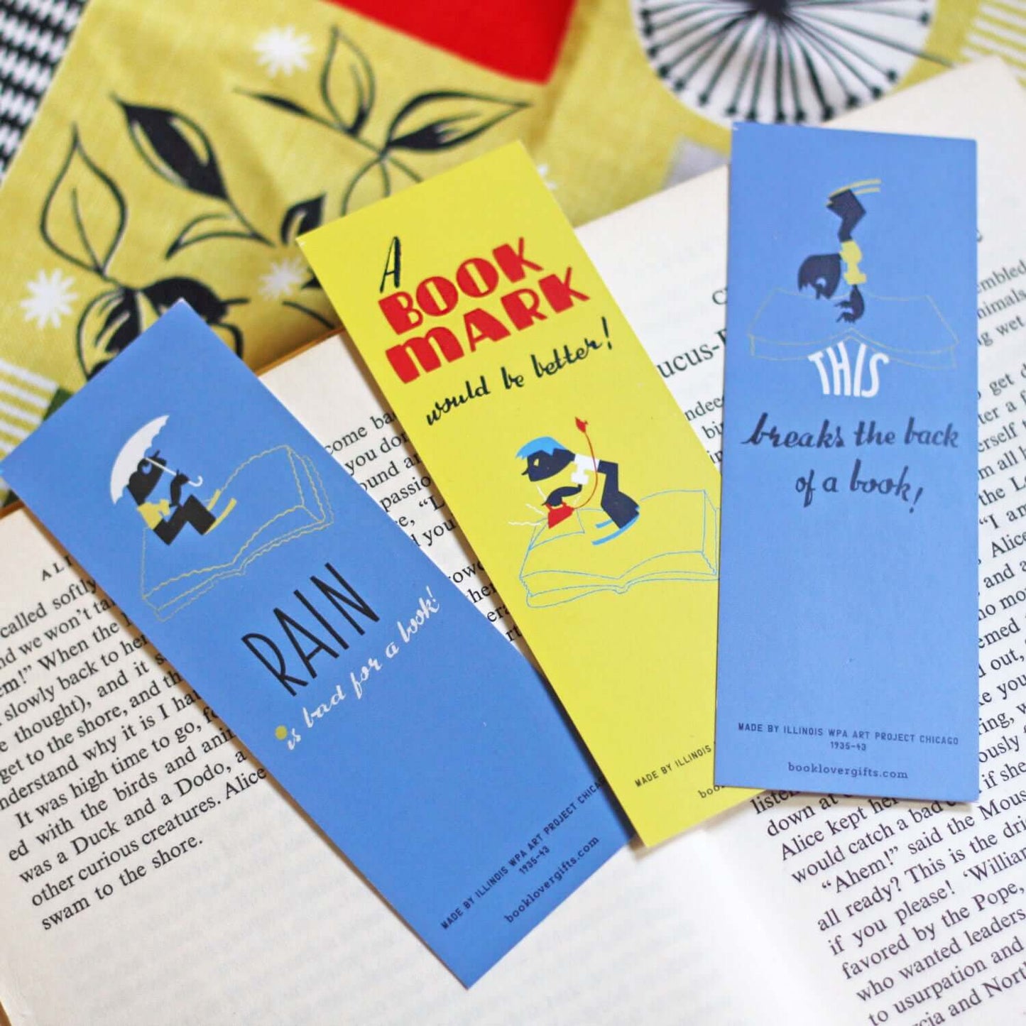 Bookmark Set of 3 - Vintage - A Bookmark Would be Better