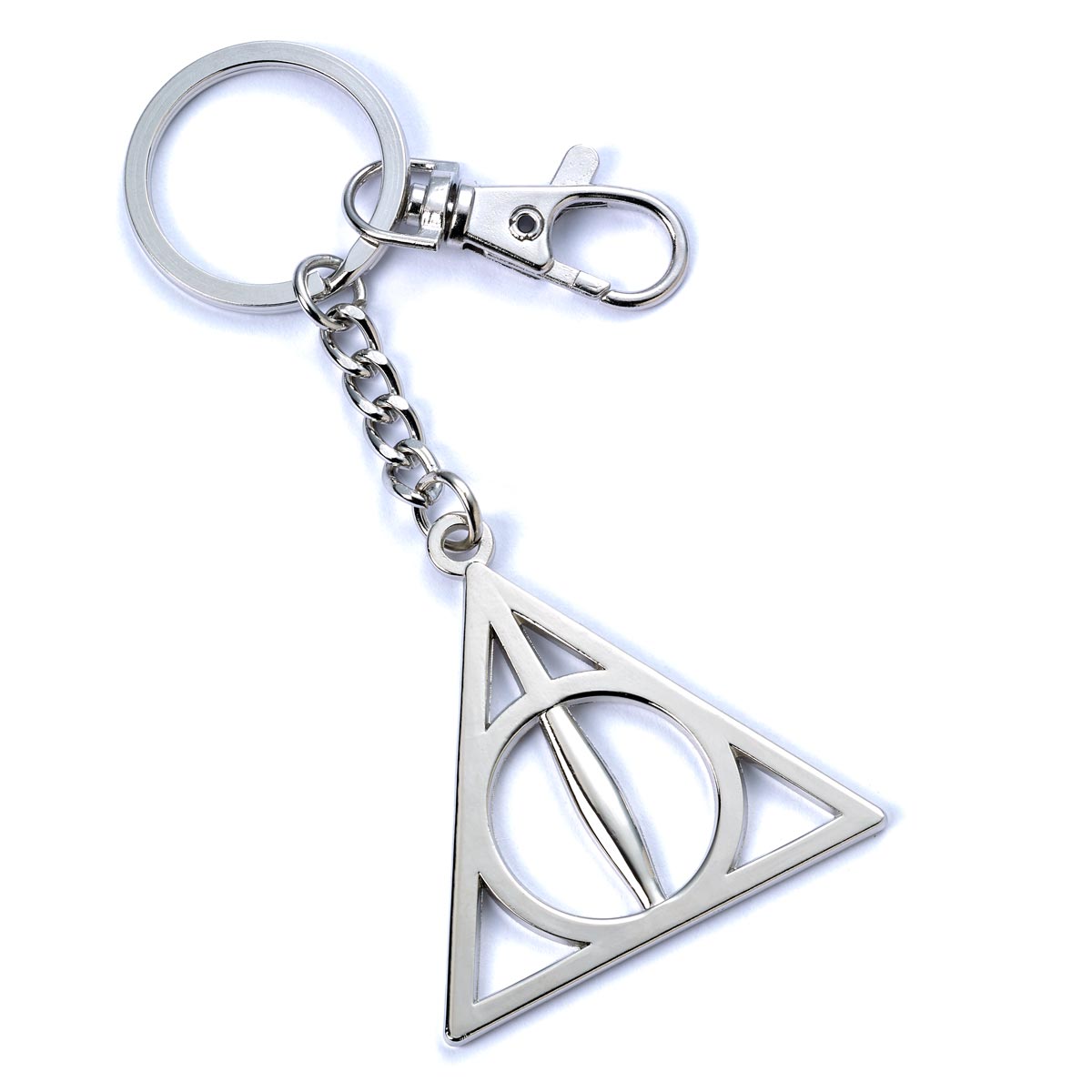 Keyring - Deathly Hallows - Harry Potter - Silver Plated