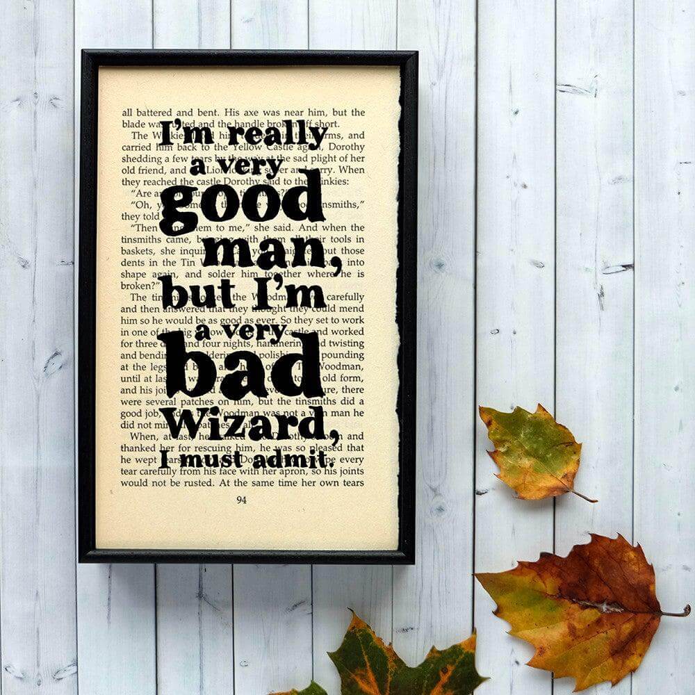 Book Print - Good Man, Bad Wizard - Wizard of Oz