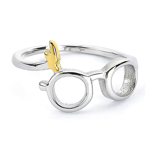 Ring - Harry Potter Official - Lightening Bolt and Glasses - Stainless Steel