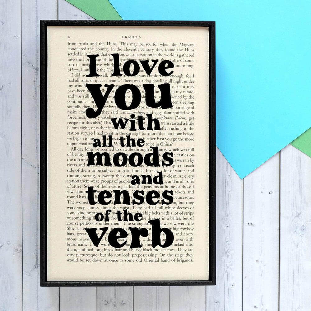 Book Print - I Love You with All the Moods - Dracula