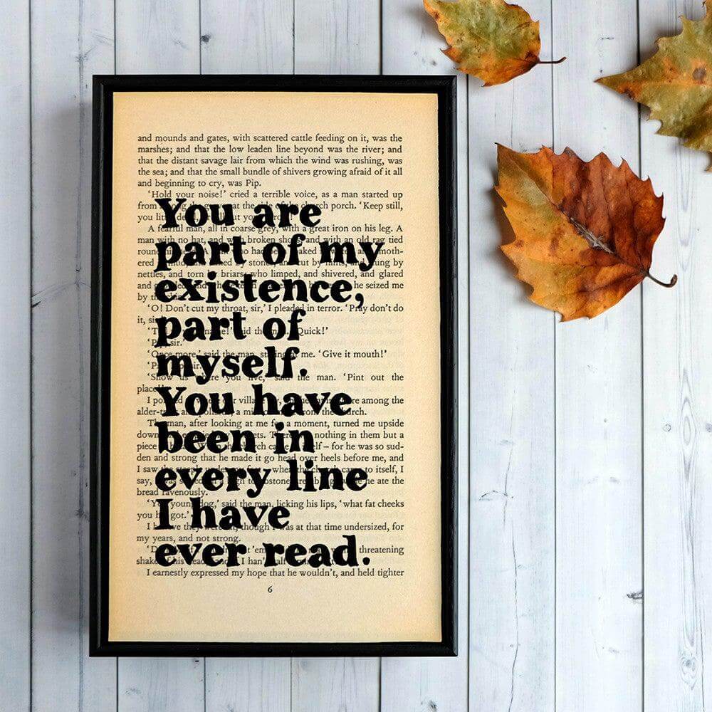Book Print - You Have Been in Every Line I Have Ever Read - Dickens