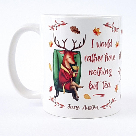 Mug - Deer - Jane Austen - Nothing But Tea