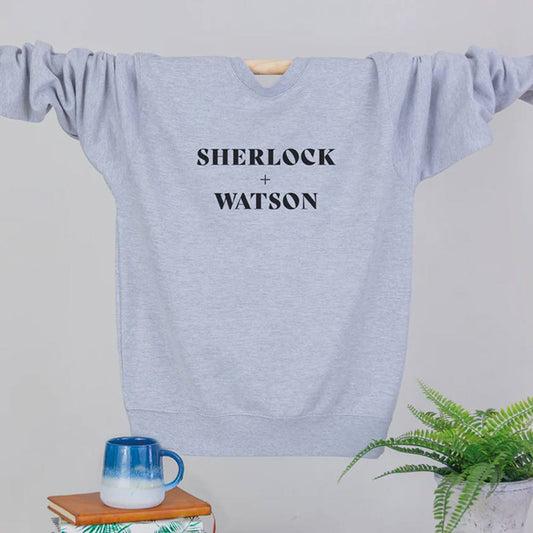 Sweatshirt Top - Literary Couples - Sherlock + Watson
