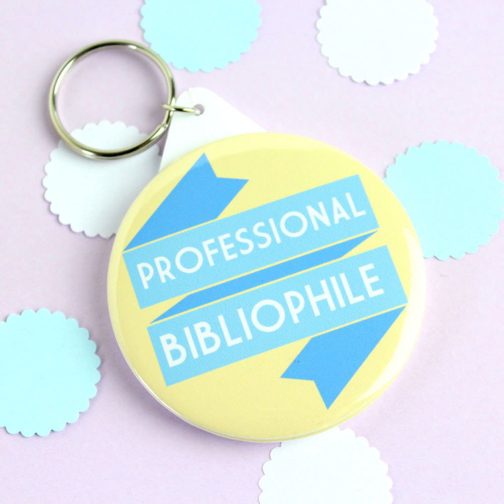 Key Ring - Professional Bibliophile - Book Lover