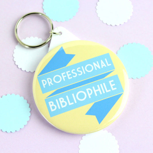 Key Ring - Professional Bibliophile - Book Lover