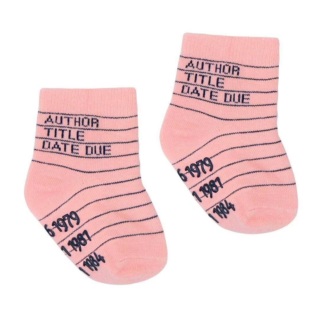 Baby / Toddler Socks - Library Card Design - Set of Four