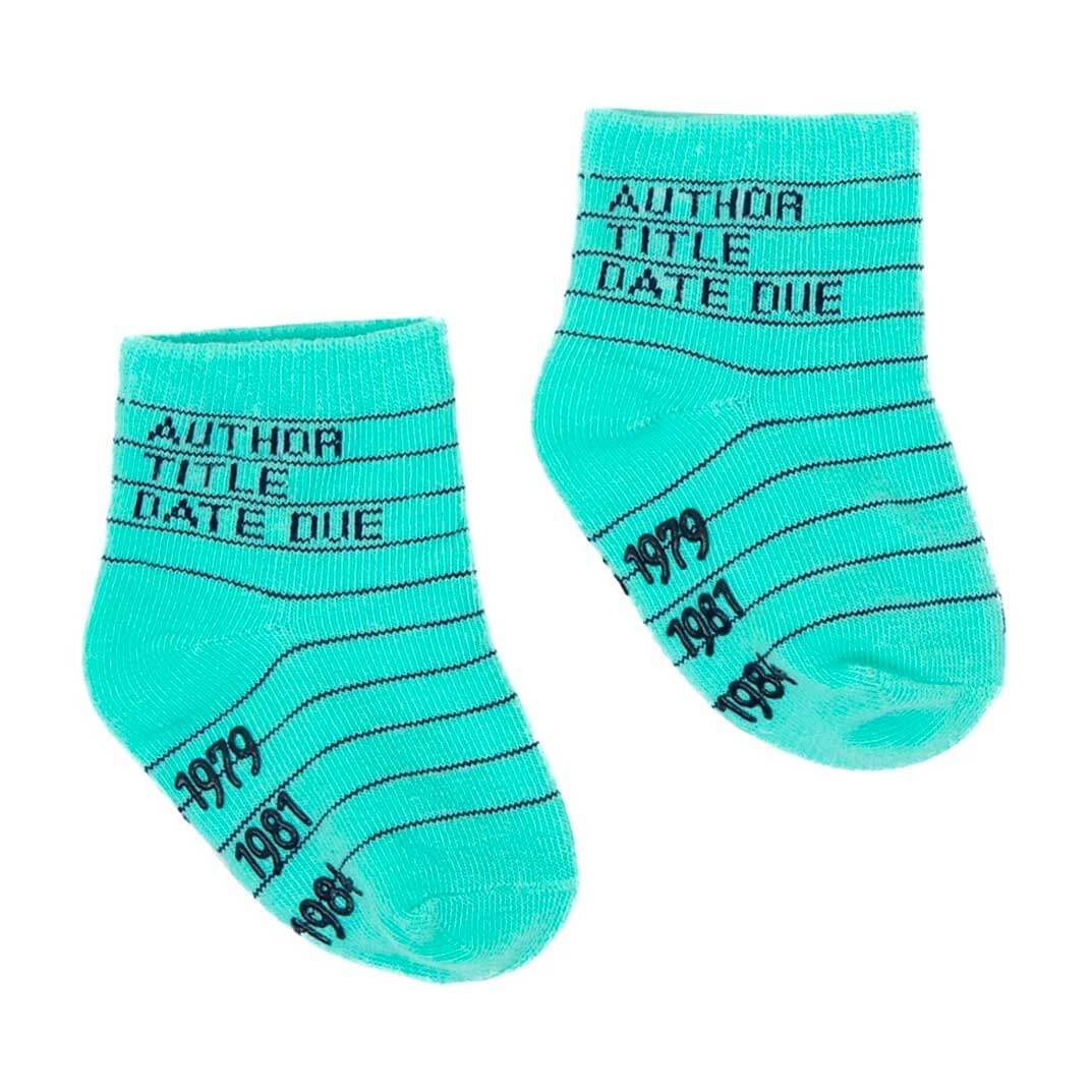 Baby / Toddler Socks - Library Card Design - Set of Four