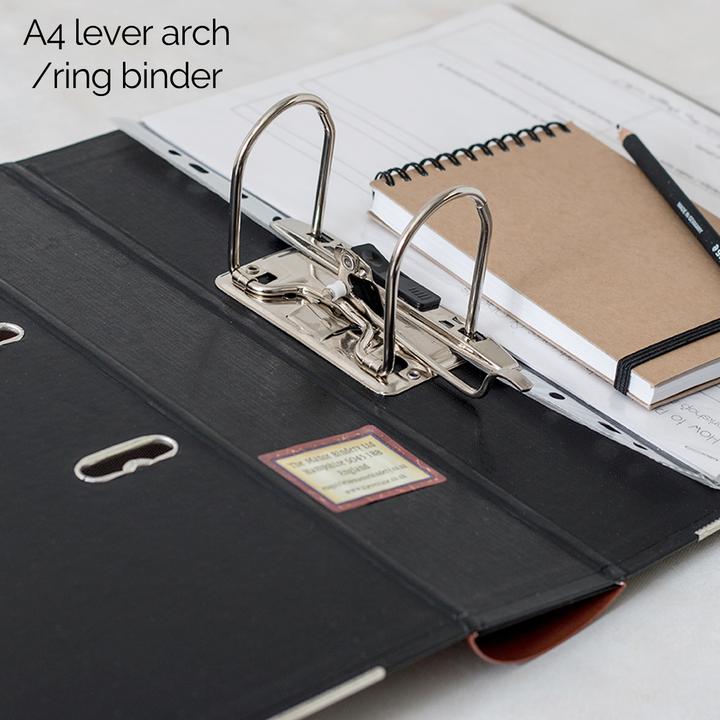 Lever Arch Book File / Ring Binder - Vintage - Choose Your Colour & Title