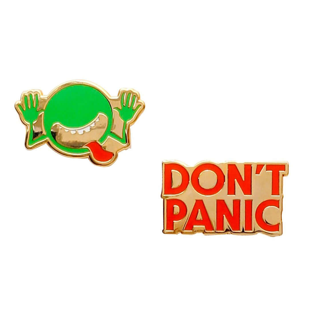 Enamel Pin Badge Set - The Hitchhiker's Guide to the Galaxy